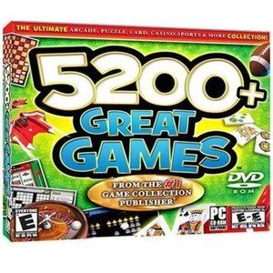 5200+ Great Games (PC-DVD, 2007) for Windows ME/XP - NEW in Jewel Case